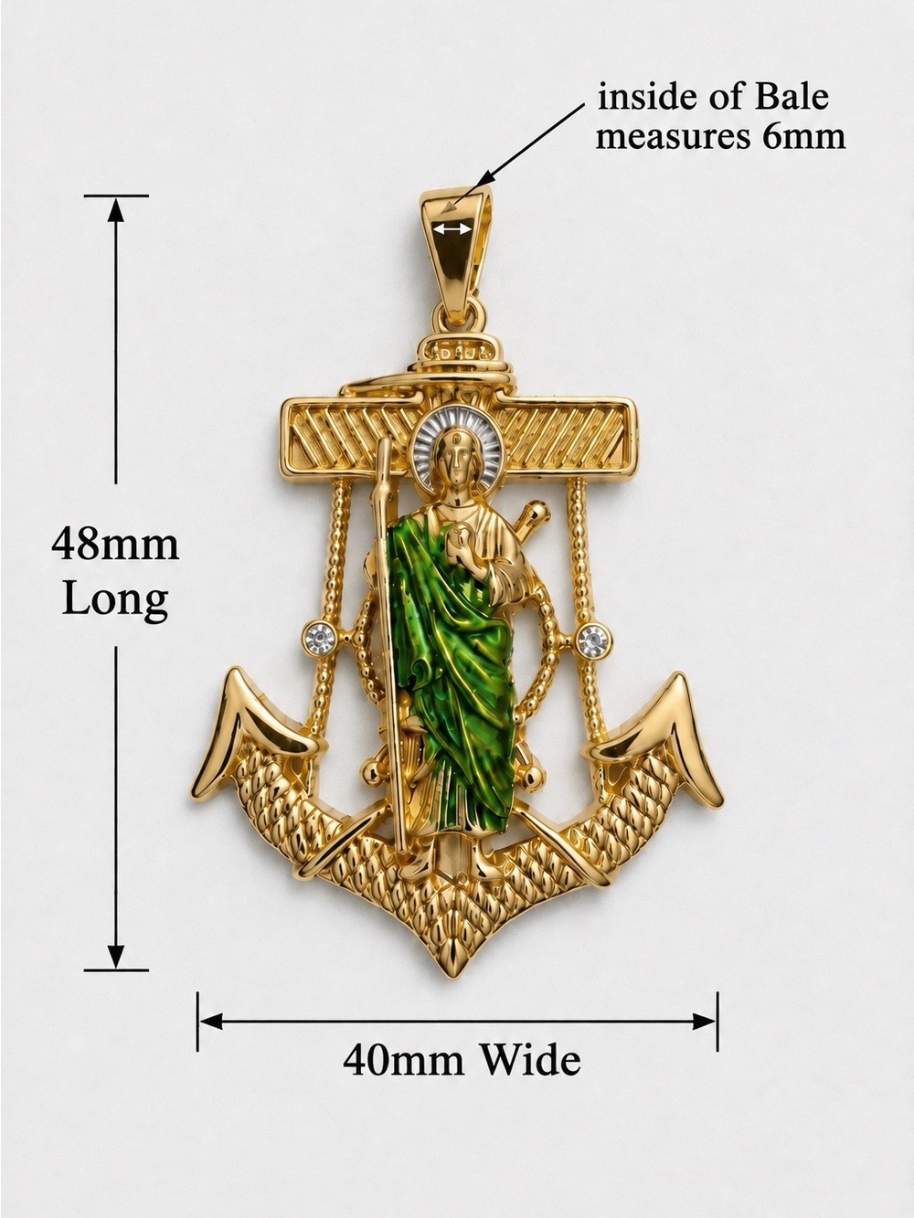Saint Jude Anchor Pendant